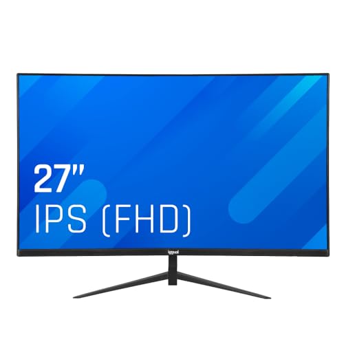 iggual Monitor UltraSlim 27', FHD, 75Hz, IPS LED, (1920x1080, 250cd/m² VESA 100x100mm, HDMI, VGA), sin Marco, Color Negro