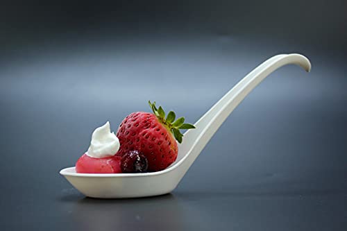 [600 Count] Hakoware By Harvest Pack Disposable Asian Soup Spoons With Hook, Made From Cornstarch, For Take-Out Ramen Pho Noodles #TOP4