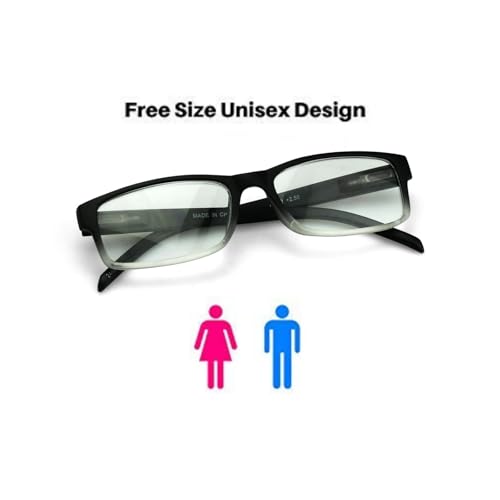 Image of Combo Pack of 2 Reading Glasses for Men & Women | Lightweight Power Eyeglasses (Single Vision) | Available in +1.00 to +3.00 | All Day Comfort