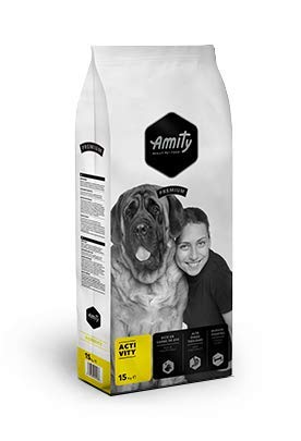 Amity Premium Active All Breeds - Pienso completo para perros, 15 kg