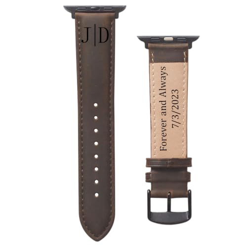 Personalized Custom Leather Bands for Apple Watch Band
