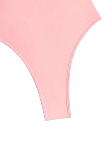 Image of Foxiny Sexy Backless Cheeky High Cut Leg Thong V Neck One Piece Swimsuit