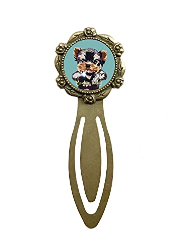 ヨーキー 2 ブックマーカー 犬 クリップ イヌ ブックマーク しおり 犬