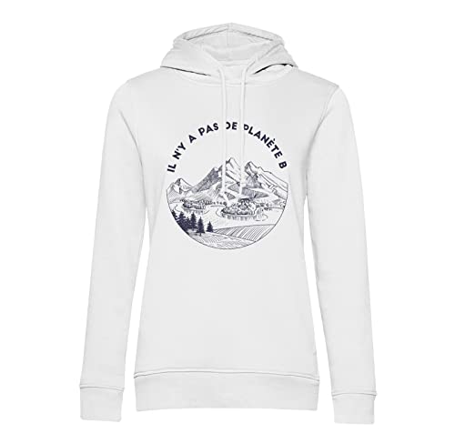 Sweat à capuche biodiversité avec message écologique durable