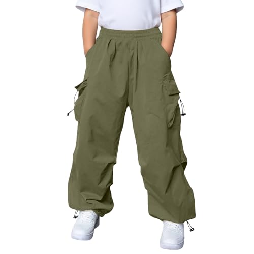 Pantalones holgados para niños con cordón ajustable integrado muy ligeros