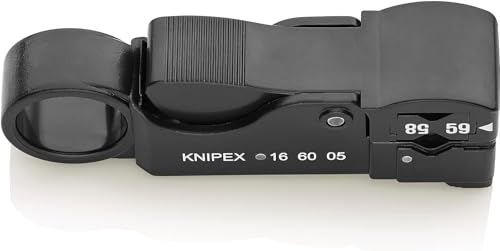 KNIPEX Abisolierwerkzeug für Koaxialkabel, 16 60 05 SB – Ansicht 2