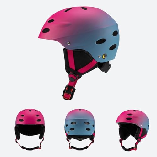 Casco de esquí de moda con protección para cabeza degradada 7