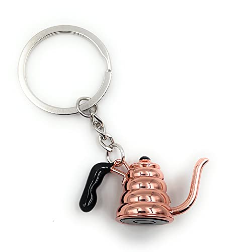 Onwomania - 'Cafetière théière à café Porte-clés - Porte-Bonheur en métal idéal comme Cadeau, par Exemple pour Le Meilleur ami, Le Meilleur ami, Maman - pour Hommes, Femmes et Enfants