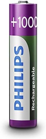 PHILIPS AAA Batteries - HR03 Rechargeable Batteries - NiMH 1.2V - 500 Recharges, white, 1000 mAh - Image 3