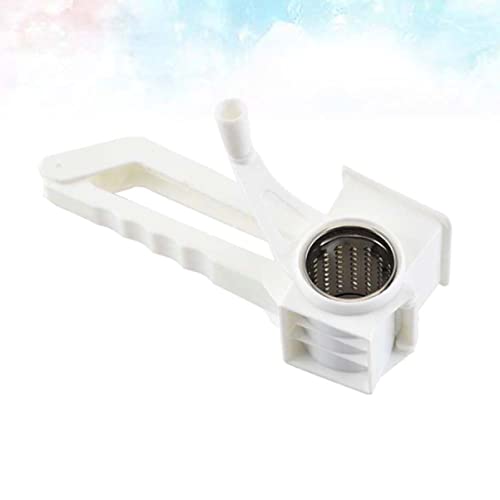 Rallador manual de queso de acero inoxidable blanco miniatura 4
