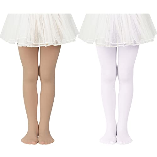 Image of Zando Ballet Tights for Girls - Ultra Soft Girls Dance Tights Elastic Ballet Footed Halloween Tight Girl for Daily School