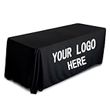 Individueller Tischläufer mit Business-Logo-Text, Personalisierte Logo Tischdecke für Geschäftsverkäufer, Hochzeit, Messen, Geburtstag