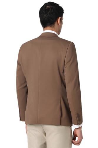 Image of Peter England Textured Knit Single-Breasted Blazers