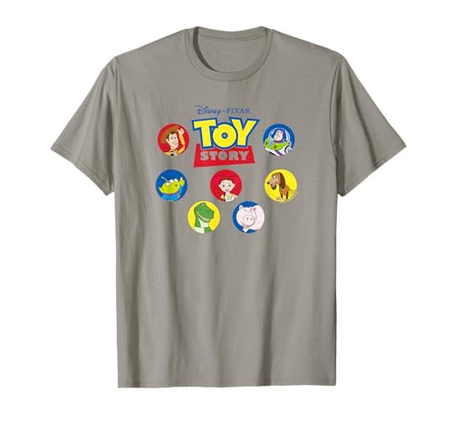 T-shirt Toy Story Disney Pixar Group Bubble imprimé pour fan de animation