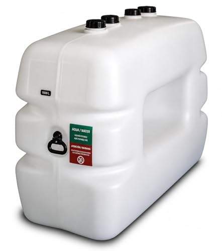 HELGUEFER - Deposito Gasoil 700 Litros Homologado | Tanque Combustible HDPE | Alta Resistencia, Ligereza, Fácil Montaje, Paso por Puertas Estrechas | Uso Profesional, Compacto, Resistente y Seguro