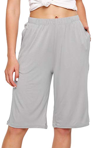 WiWi Viscose from Bamboo Soft Sleep Shorts for Women Pajama Bottoms Lounge Plus Size Lightweight Short Pants S-3X