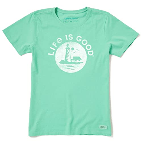 T-shirt Crusher Life is Good vert menthe taille L pour femmes