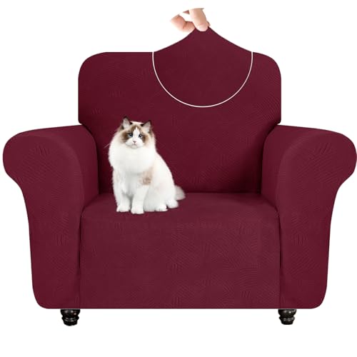 YSTELLAA Housse Fauteuil 1 Place avec Accoudoirs, Housse Canapé Extensible, Universelle Épais Sofa Cover, Sofa Cover Antidérapante, Griffures,...