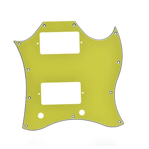 Dopro American Standard SG - Golpeador de cara completa para guitarra Gibson SG Special de EE. UU., color amarillo, 3 capas