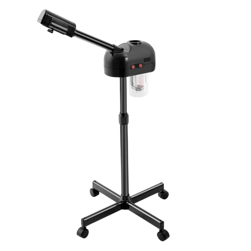 800W-Dampfgerät Ozon-Gesichtsdampfer Dampf-Spa-Gerät Luftbefeuchter Schönheitsgerät für heiße und kalte Dampfbehandlungen mit 360°-Drehung für eine gründliche Gesichtsreinigung