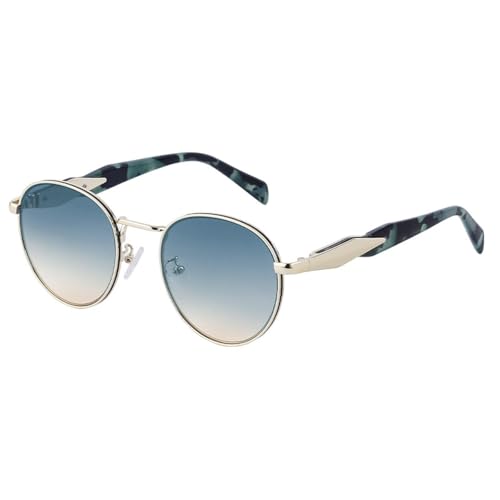Lunettes de soleil de luxe ovales au style punk vintage pour un look rétro intemporel