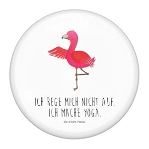 Mr. & Mrs. Panda Flamingo Yoga 50mm Button