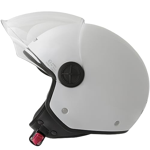 Casco jet moto scooter con pantalla visera quad ECE 22 SonicMoto 2