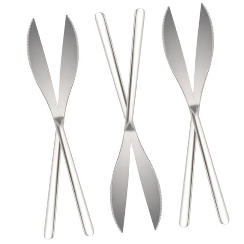 ABOOFAN 6Pcs Butter Spreaders Multi Function Jam Spreaders for Home Use Ergonomic Design for Easy Handling and Steak Cutlery