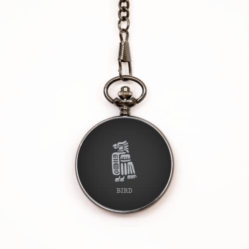 Great Mayan Bird Pocket Watch | Animal Charm Pocket Watch. Never Fade. Adjustable. Family Pocket Watch. Christmas for him&her. Unique for Birthday, Valentine, Congratulations.