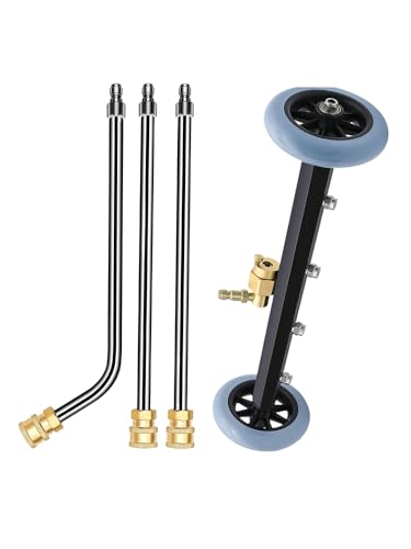 Nettoyeur De Dessous De Voiture | Balai Hydraulique de Lavage Sous Caisse 40 cm - Pulvérisateur Puissant pour Atelier Garage Extérieur Nettoyage Véhicule,...