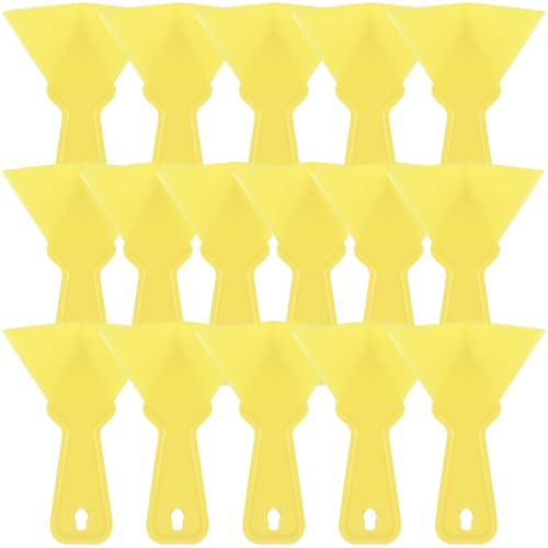 Yardenfun 16 Piezas Llana de Esquina para Paneles de Yeso Herramienta Pequeña para Esquinas de Hormigón Color Amarillo Diseño Compacto y Ergonómico Adecuado para Acabado en Interiores y