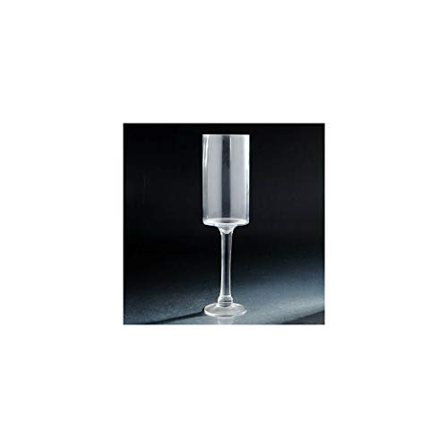 Diamond Star Glass 62047 20 Inch Candleholder with Stem Clear