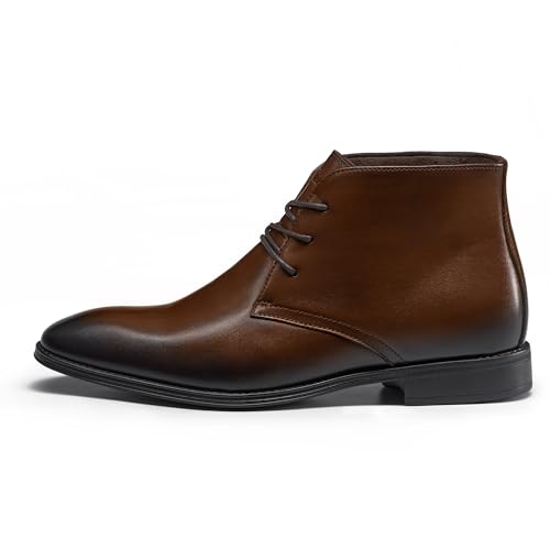Image of Holy dove Men's Lightweight Dress Boots Leather Ankle Oxford Boot