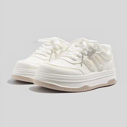Y2K Chunky Platform Sneakers for Women & Girls Cute Thick-Soled Walking Shoes for Travel, Daily Wear & Gift Giving2