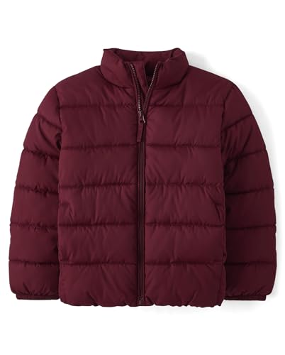 The Children's Place Boys' Big Kid Medium Weight Puffer Jacket, Wind, Water-Resistant Seasonal