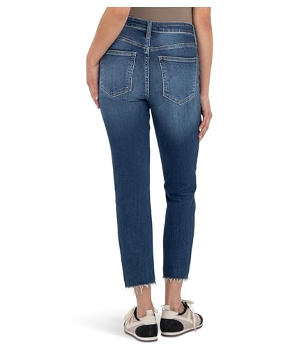 KUT from the Kloth Women's Rachael High-Rise Fab Ab Mom Raw Hem2