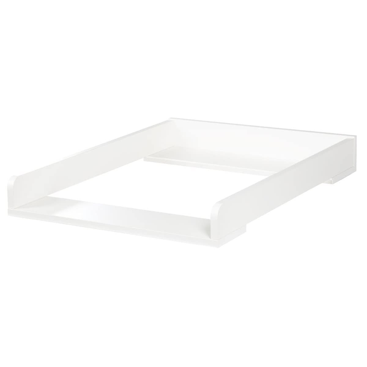 Mon Mobilier Design Blanka Chambre bébé lit évolutif et Commode avec Plan à Langer 120X60 Blanc