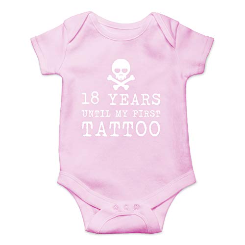 Image of 18 Years Until My First Tattoo - Funny Baby Essentials Bodysuit - Newborn Baby Boy Clothes
