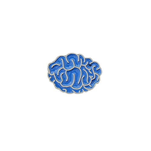 Broche de dientes de corazón esmaltado de órgano humano, broche de dientes sonrientes bonitos, broches de cerebro de cerdo, insignia para médico, insignia de pin de solapa, joyería médica-cere