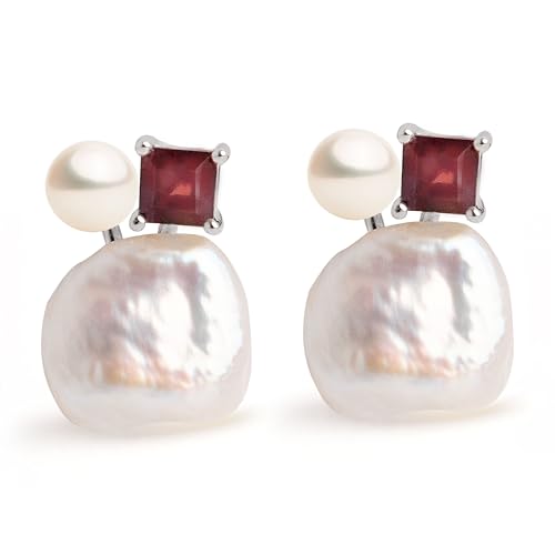 Boucles d'oreilles perles de culture SECRET & YOU en argent 925 rhodié