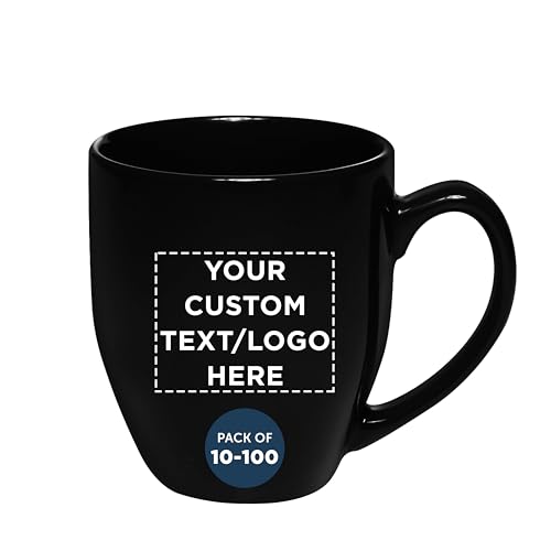 Set de 100 tazas grandes personalizadas de cerámica 16 oz miniatura 1