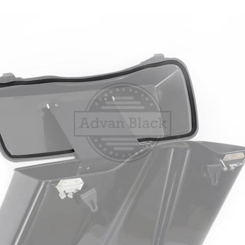 Advanblack Juego de 2 Sellos de Goma para Tapa de Alforja Compatible con Harley Touring 1993-2013 miniatura 5
