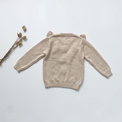 Little Girl Cable Knit Sweater Fall Casual Long Sleeve Pullover Jumper2