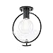 Mitzi H387601-OB Contemporary Modern One Light Semi Flush Mount from Ringo Collection in Bronze/Dark Finish, 10.38 inches