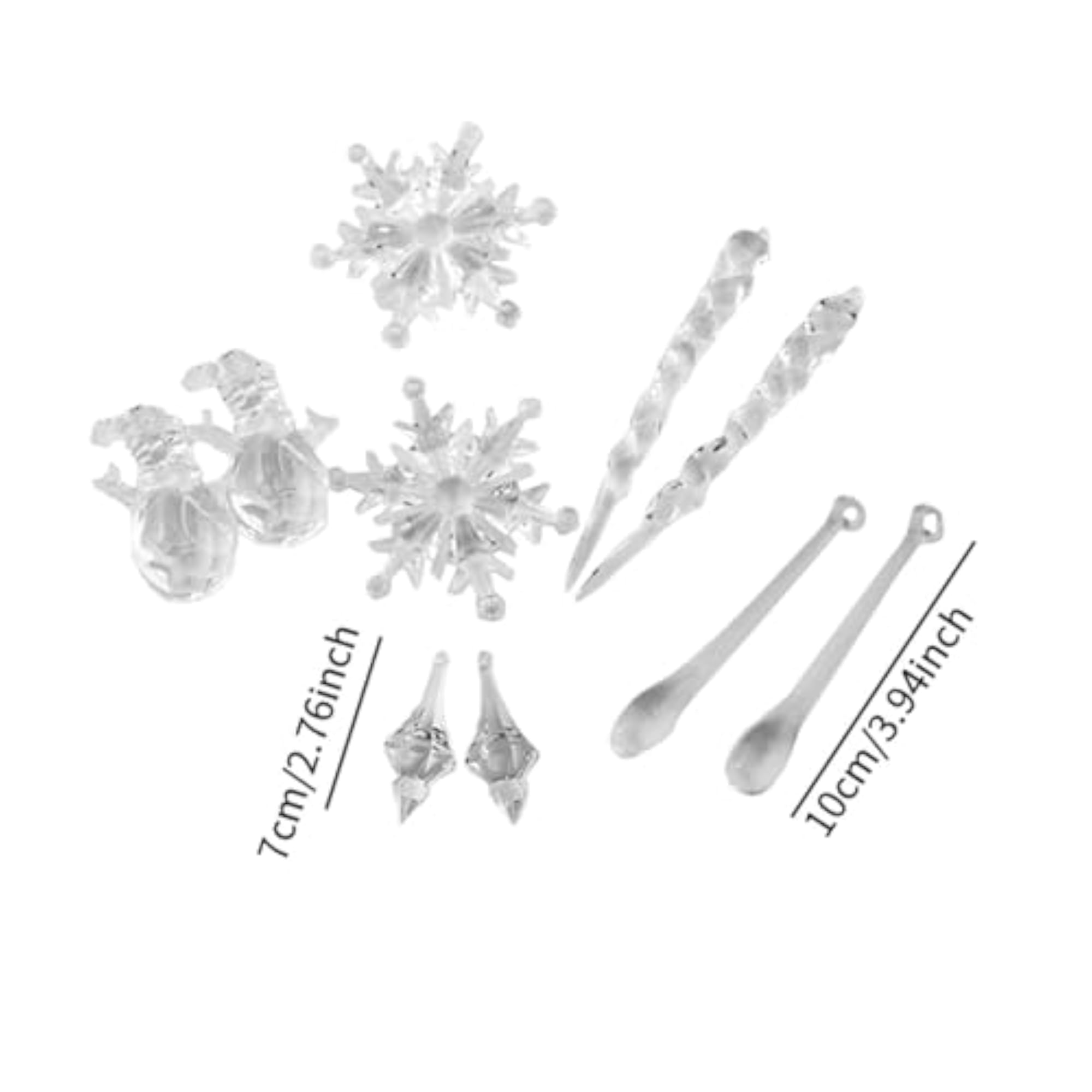 10 Pieces Christmas Tree Pendants Decoration Set