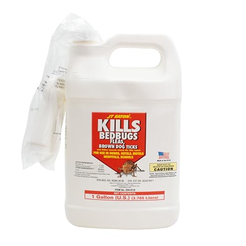 Kills Bedbugs Oil-Based Spray, Gallon with Sprayer – Professional Bed Bug Killer for Indoor Use – Oil-Based Formula for Mattresses, Furniture & Upholstery – Easy Application Pest Control Treatment