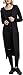 Produktbild Urban Classics Damen Ladies Space Dye Hooded Cardigan Strickjacke, Mehrfarbig (Black/White 50), Small