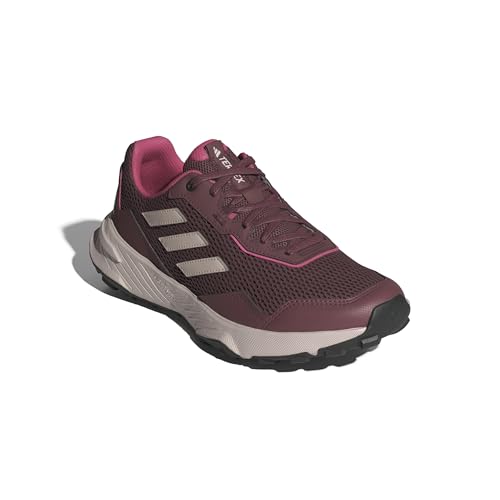 adidas Damen Tracefinder Trail Running Shoes Trailrunning-Schuhe, Quiet Crimson/Putty Mauve/pink Fusion, 41 1/3 EU