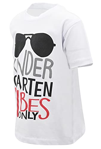 Image of Unique Baby Boys Kindergarten Vibes Only Back to School T Shirt