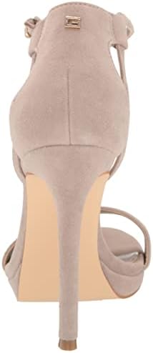 GUESS Women's TECRU Heeled Sandal, Taupe Suede 240, 8 | Image 2